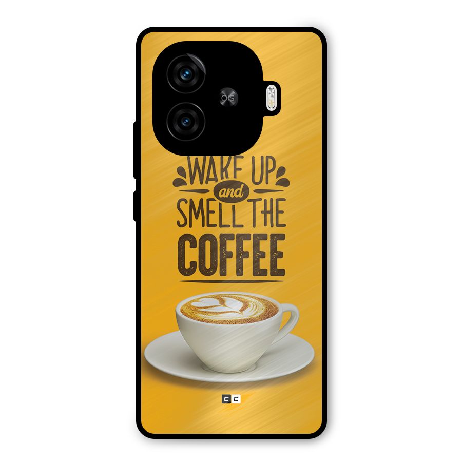 Wake Up Coffee Metal Back Case for iQOO Neo 10R