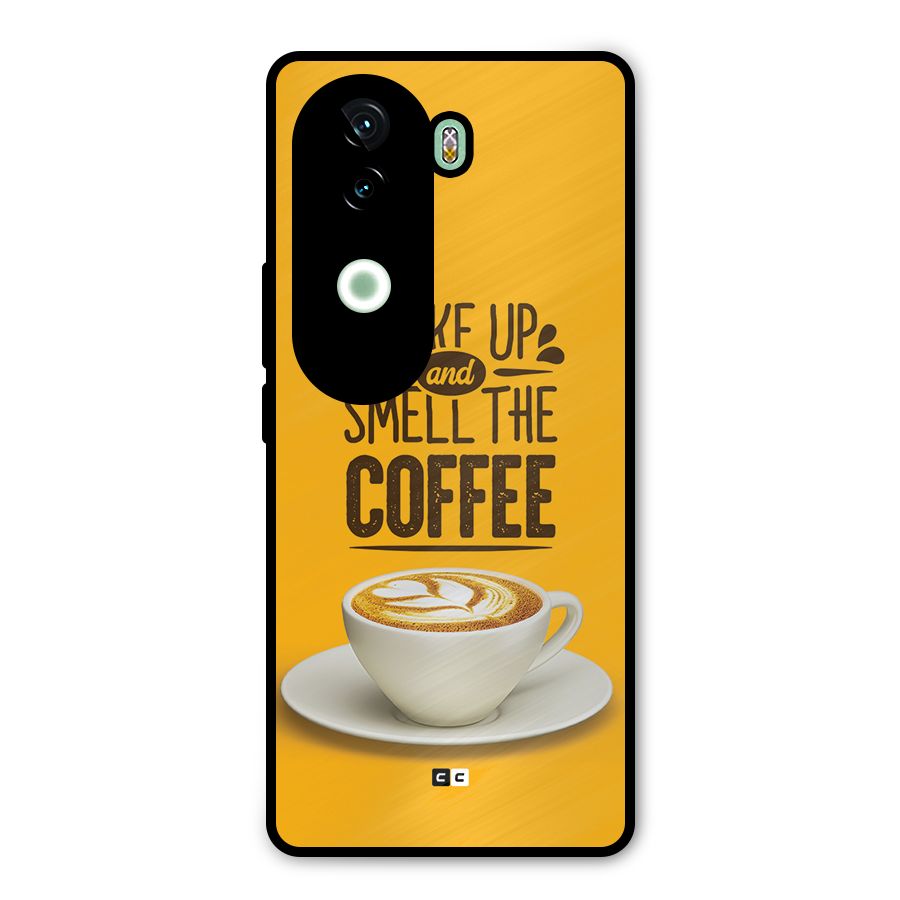 Wake Up Coffee Metal Back Case for iQOO Z9s