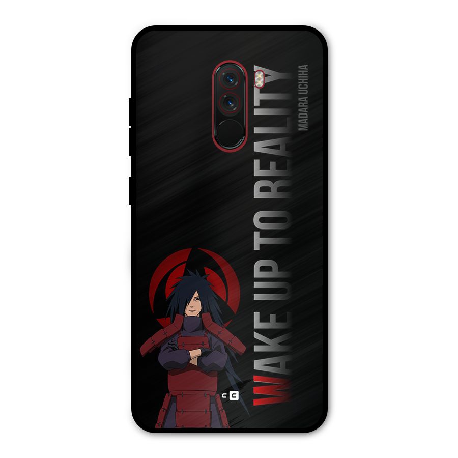 Wake Up Madara Uchiha Metal Back Case for Poco F1