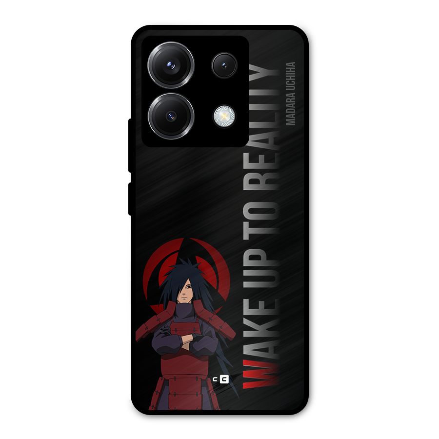 Wake Up Madara Uchiha Metal Back Case for Poco X6