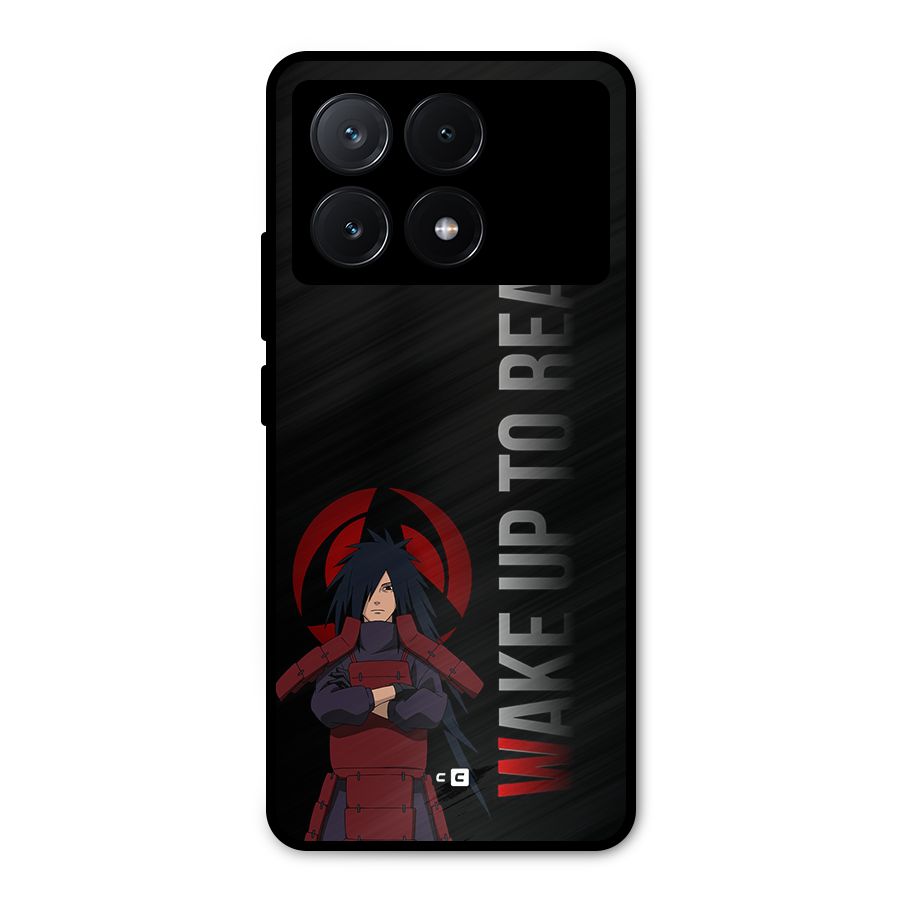 Wake Up Madara Uchiha Metal Back Case for Poco X6 Pro