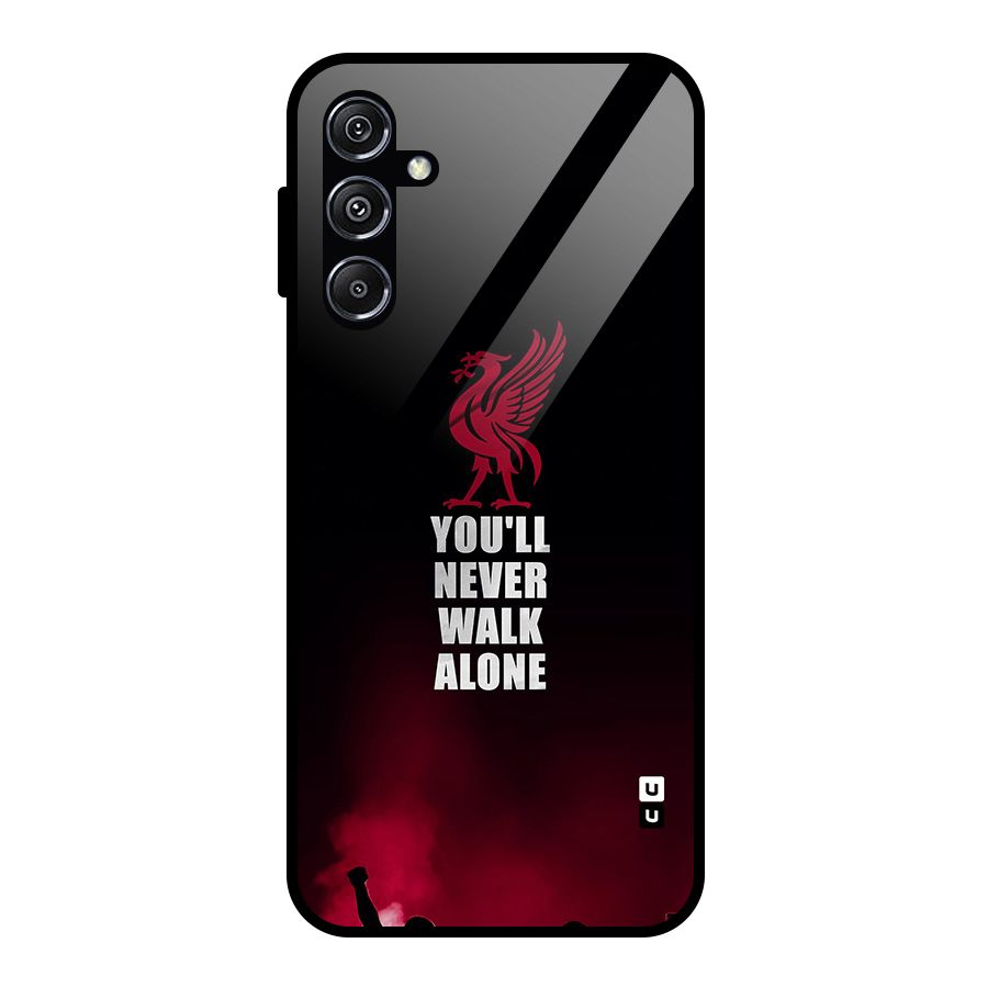 Walk Alone Glass Back Case for Galaxy M34 5G