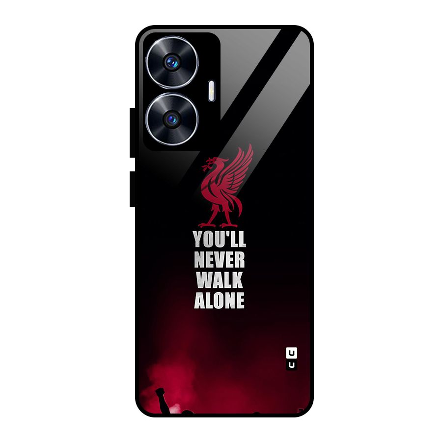 Walk Alone Glass Back Case for realme C55
