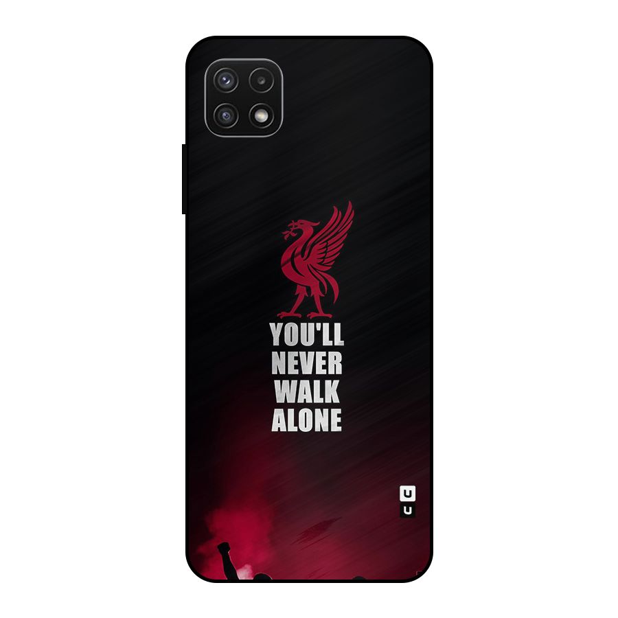 Walk Alone Metal Back Case for Galaxy A22 5G