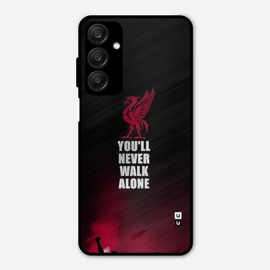 Walk Alone Metal Back Case for Galaxy A25 5G