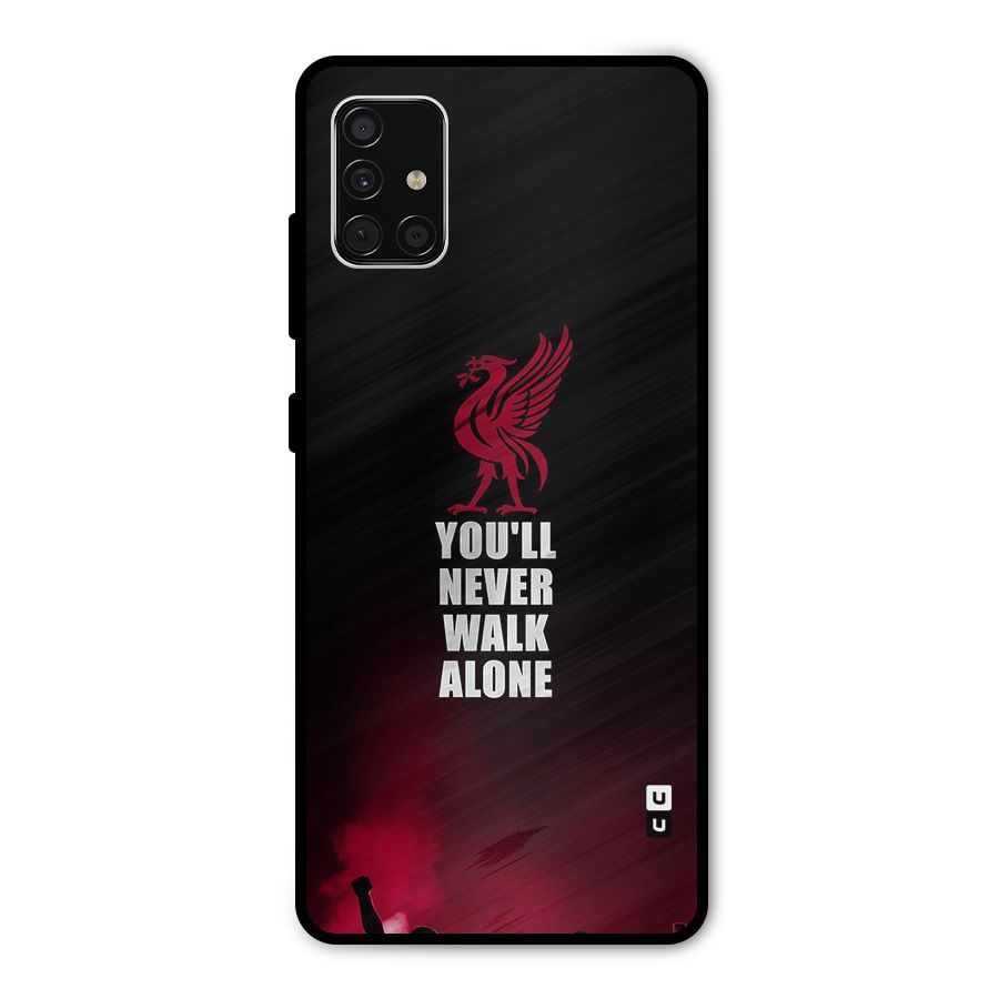 Walk Alone Metal Back Case for Galaxy A51