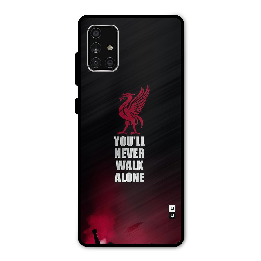 Walk Alone Metal Back Case for Galaxy A71