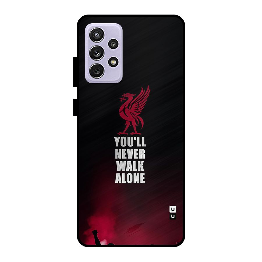 Walk Alone Metal Back Case for Galaxy A72