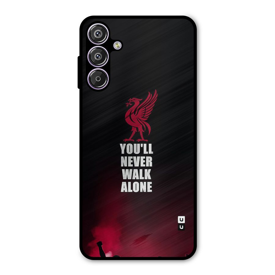 Walk Alone Metal Back Case for Galaxy F15