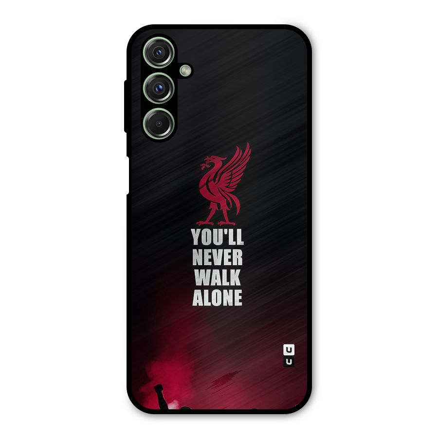 Walk Alone Metal Back Case for Galaxy F34