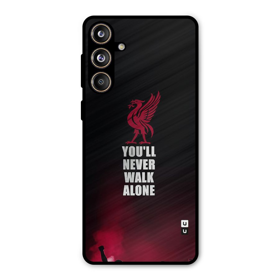 Walk Alone Metal Back Case for Galaxy F55