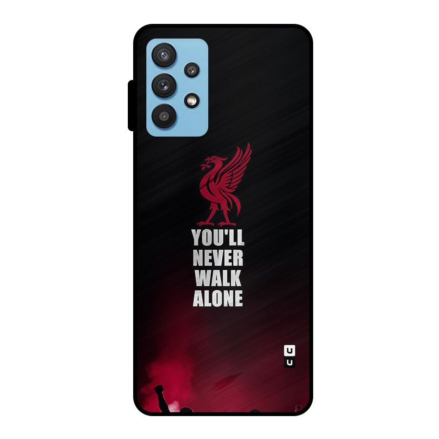 Walk Alone Metal Back Case for Galaxy M32 5G