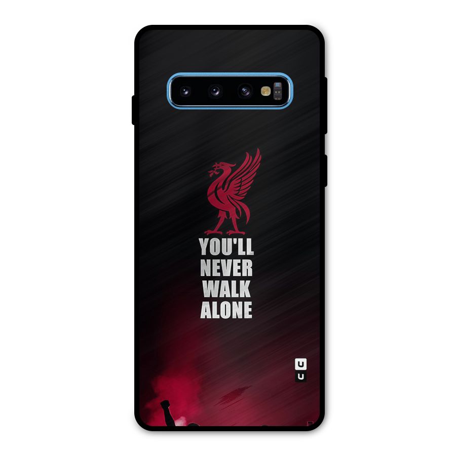Walk Alone Metal Back Case for Galaxy S10