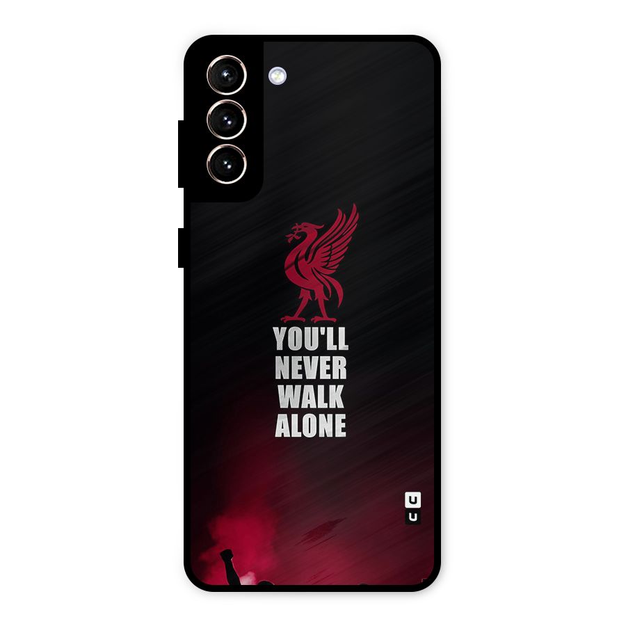 Walk Alone Metal Back Case for Galaxy S21 Plus