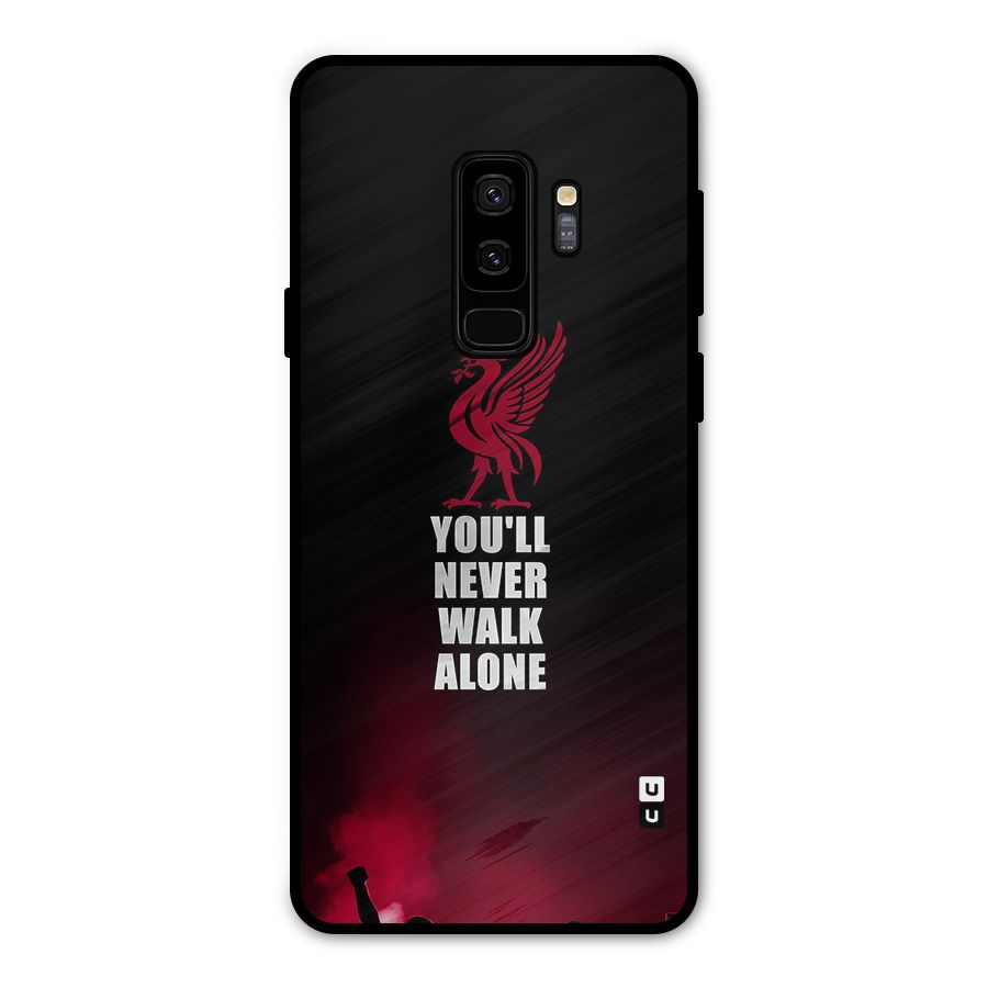 Walk Alone Metal Back Case for Galaxy S9 Plus