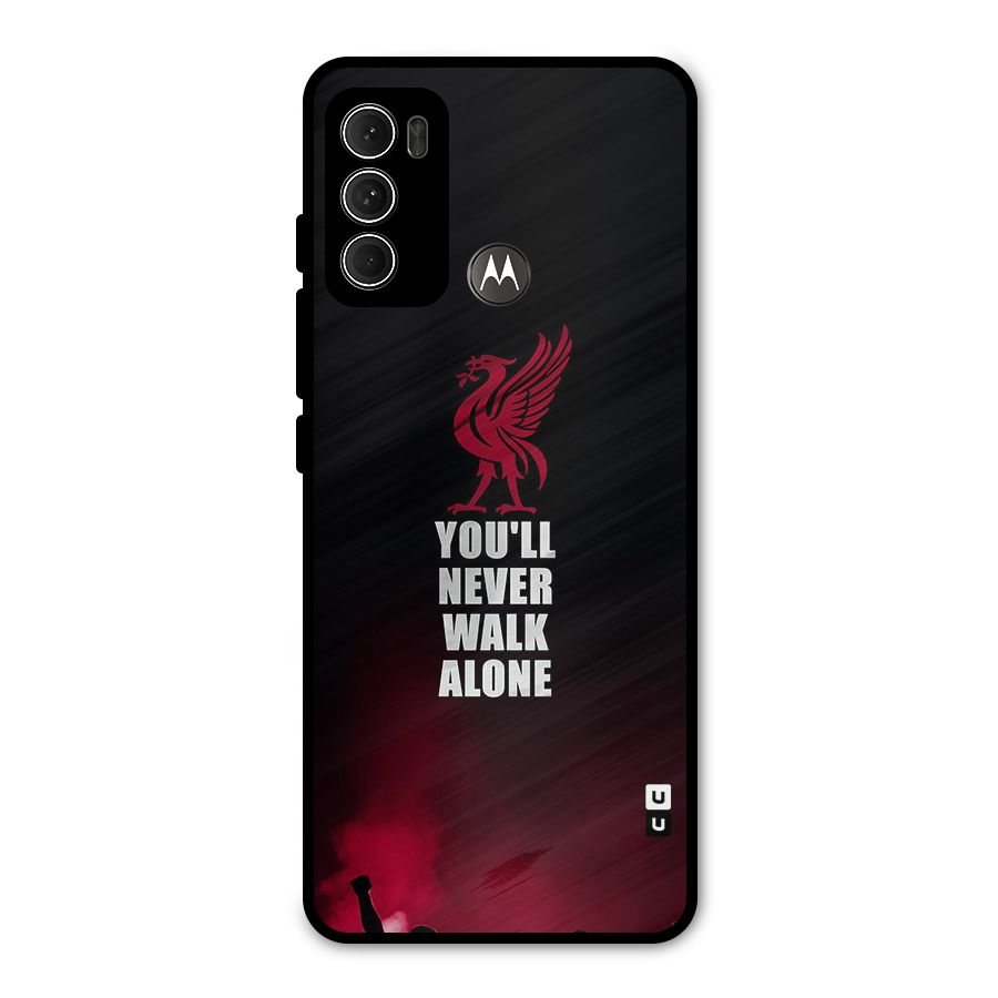 Walk Alone Metal Back Case for Moto G60