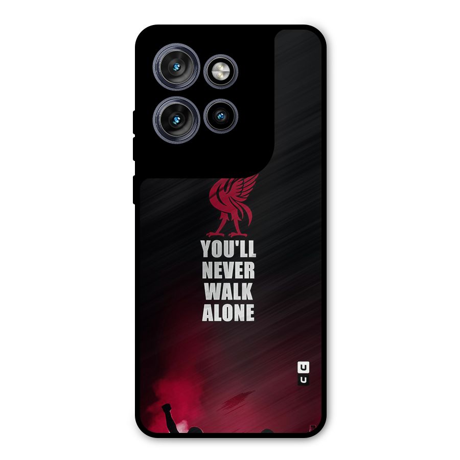 Walk Alone Metal Back Case for Motorola Edge 50 Neo