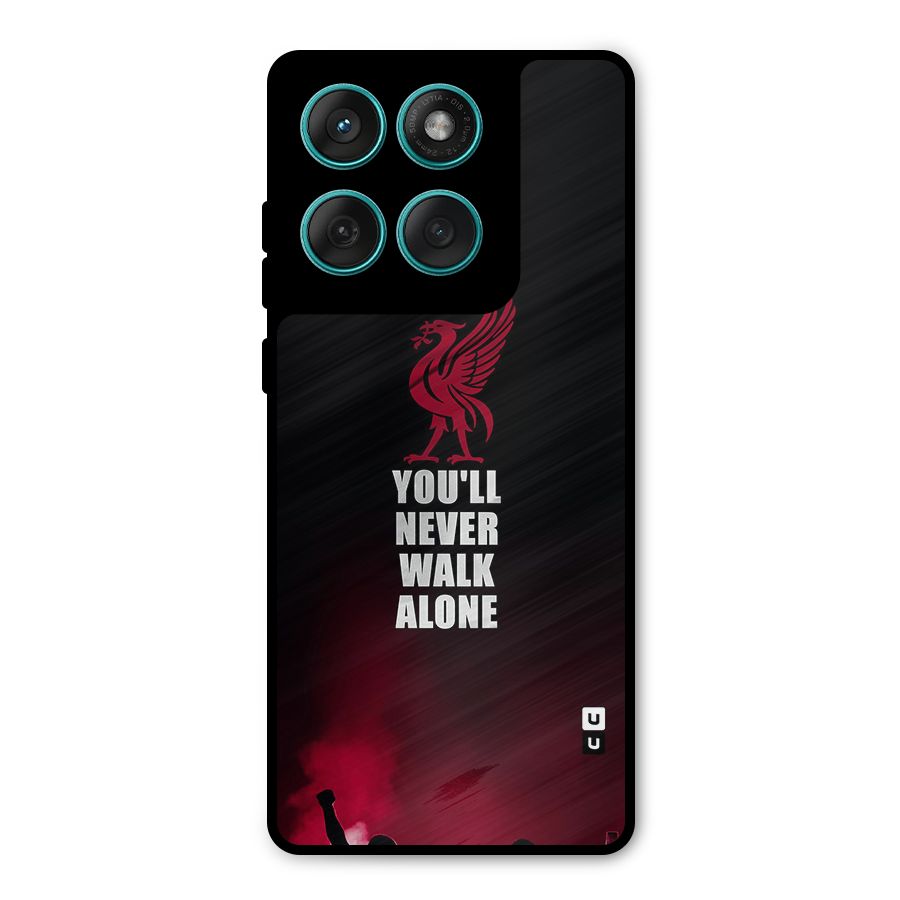 Walk Alone Metal Back Case for Motorola Edge 60 Fusion