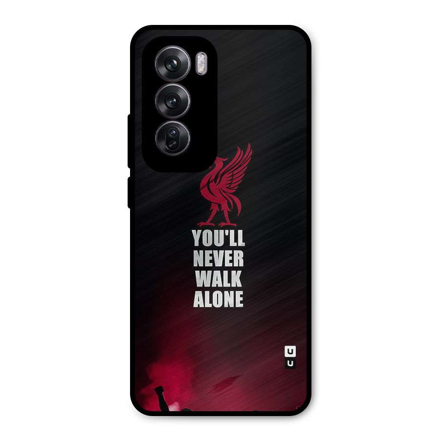 Walk Alone Metal Back Case for Oppo Reno12 Pro