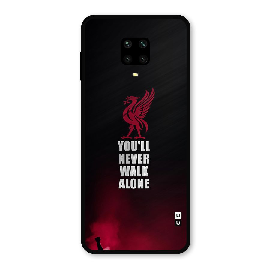 Walk Alone Metal Back Case for Poco M2