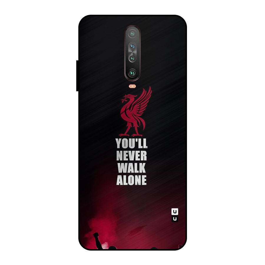 Walk Alone Metal Back Case for Poco X2