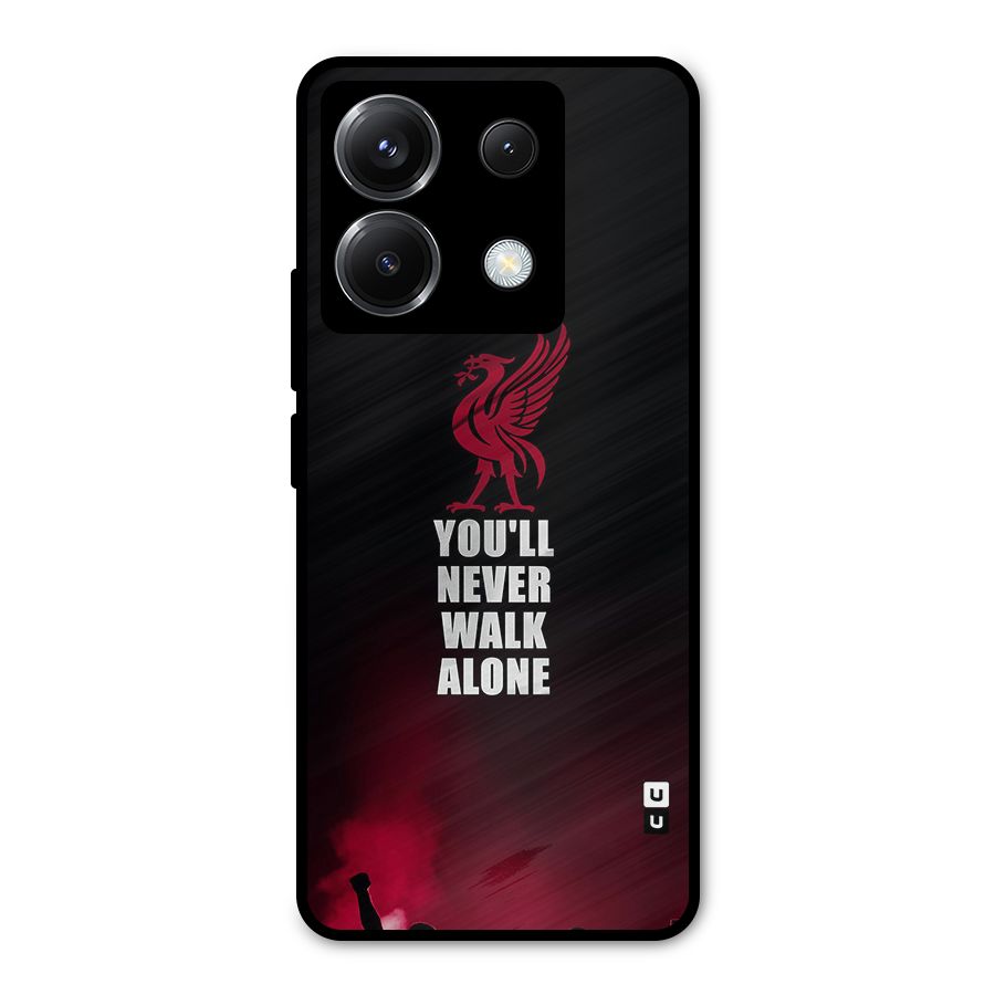 Walk Alone Metal Back Case for Poco X6