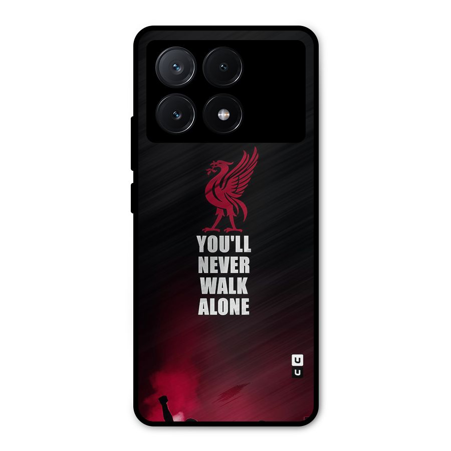 Walk Alone Metal Back Case for Poco X6 Pro