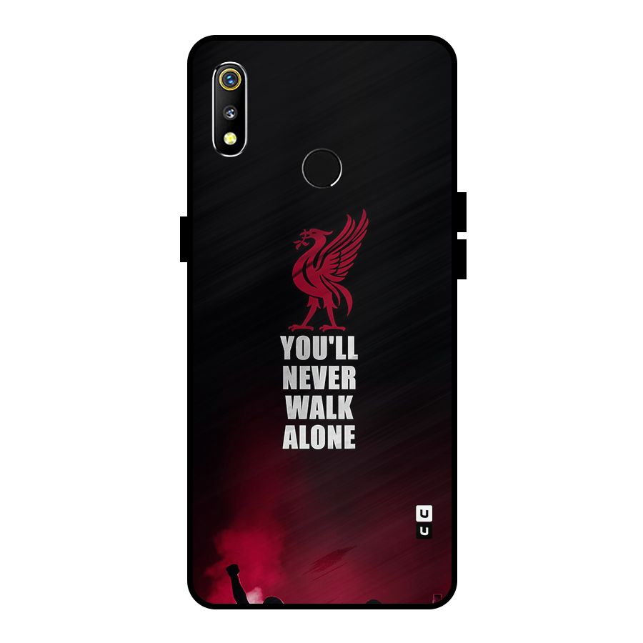 Walk Alone Metal Back Case for Realme 3i