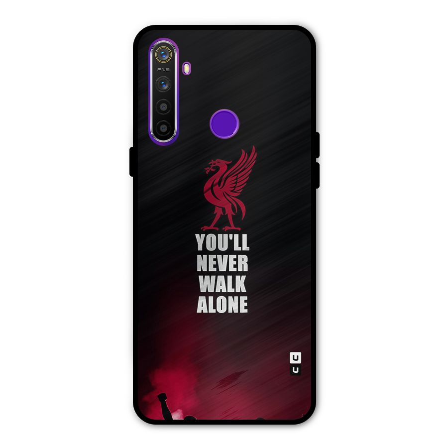 Walk Alone Metal Back Case for Realme 5i