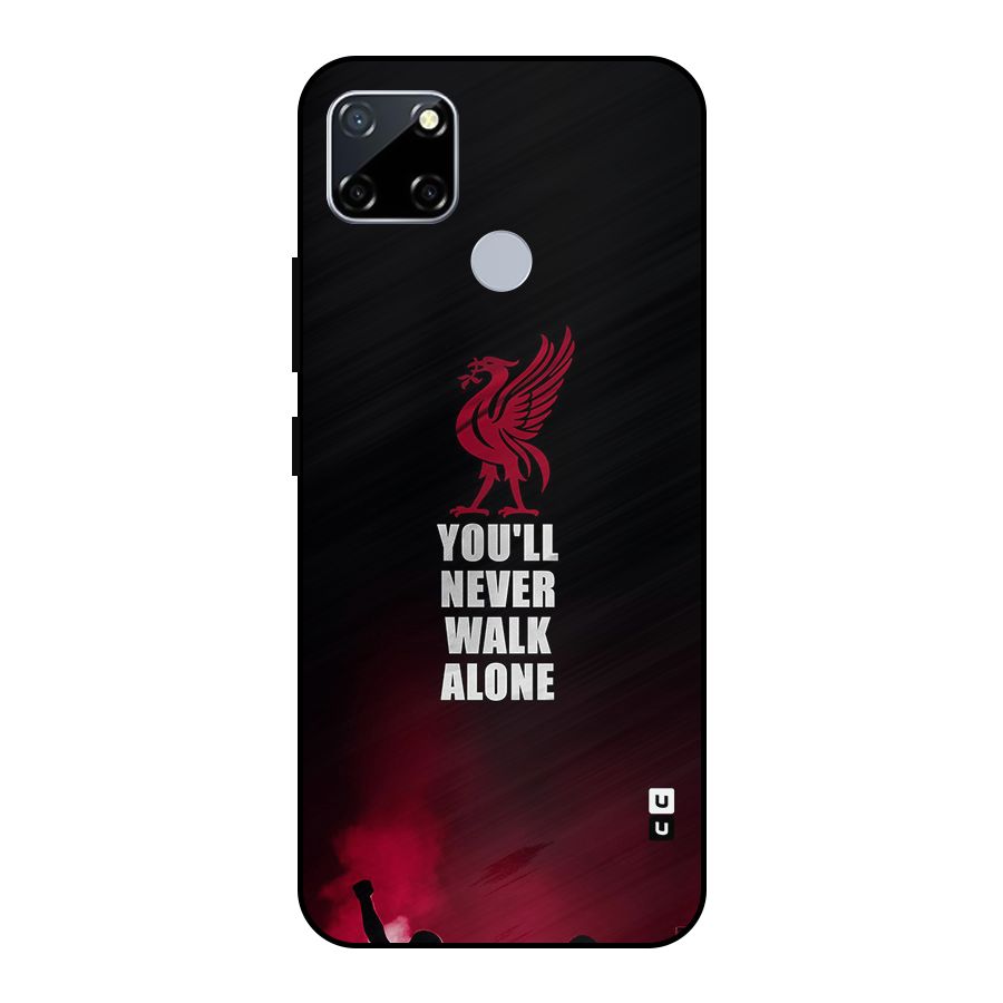 Walk Alone Metal Back Case for Realme Narzo 20