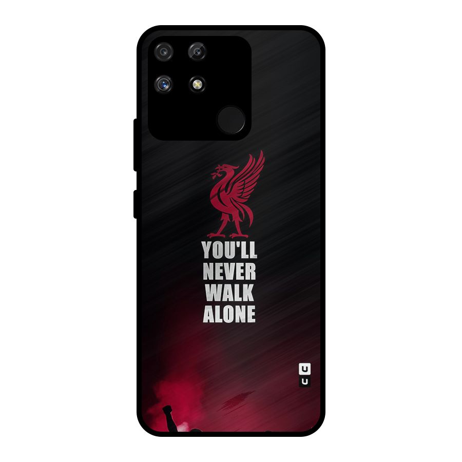 Walk Alone Metal Back Case for Realme Narzo 50A