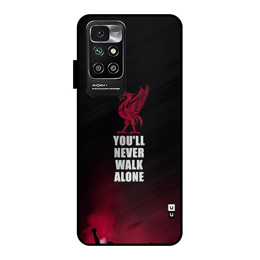 Walk Alone Metal Back Case for Redmi 10 Prime