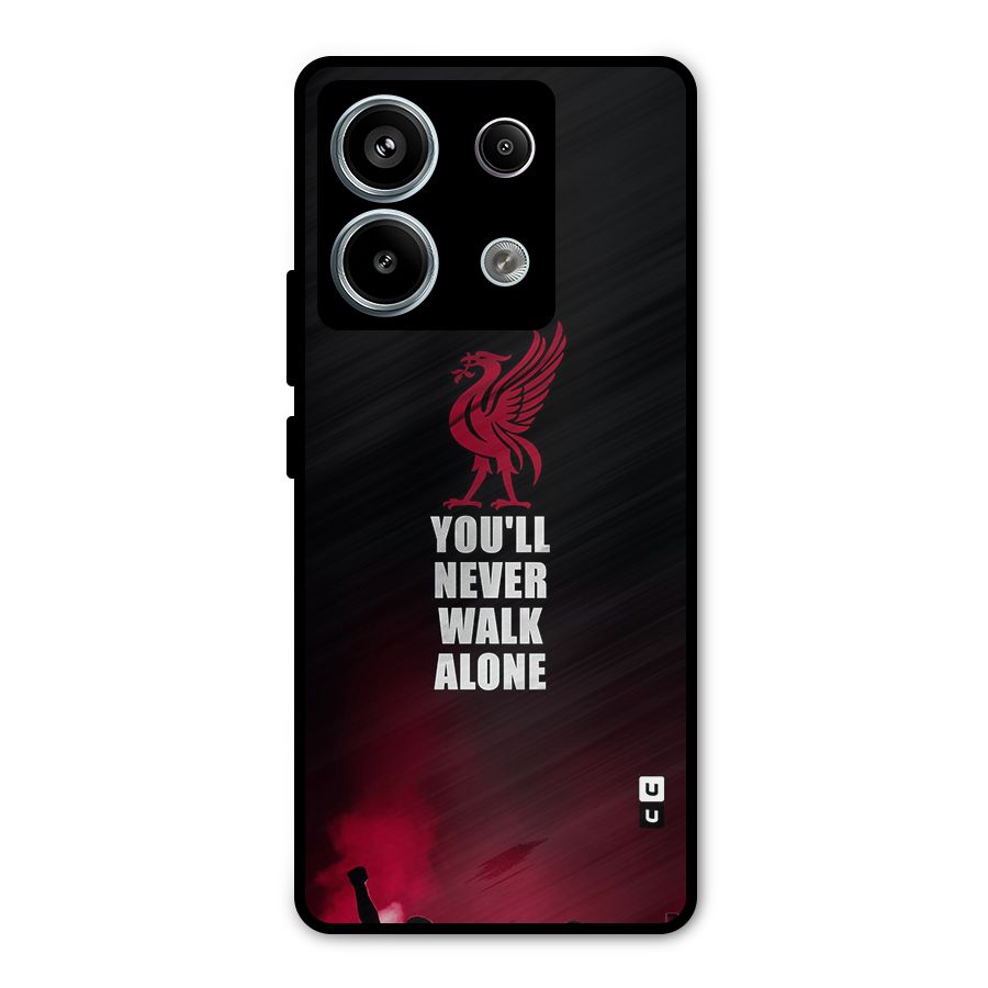 Walk Alone Metal Back Case for Redmi Note 13 Pro 5G