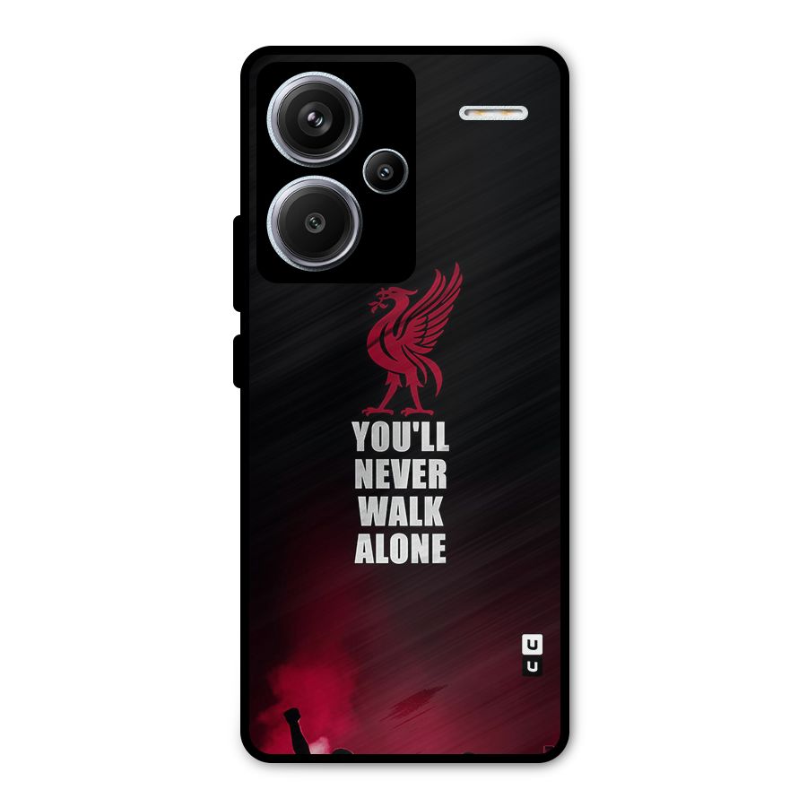 Walk Alone Metal Back Case for Redmi Note 13 Pro Plus