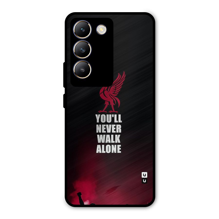 Walk Alone Metal Back Case for Vivo T3 5G