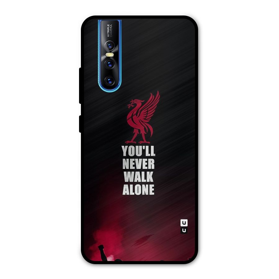 Walk Alone Metal Back Case for Vivo V15 Pro