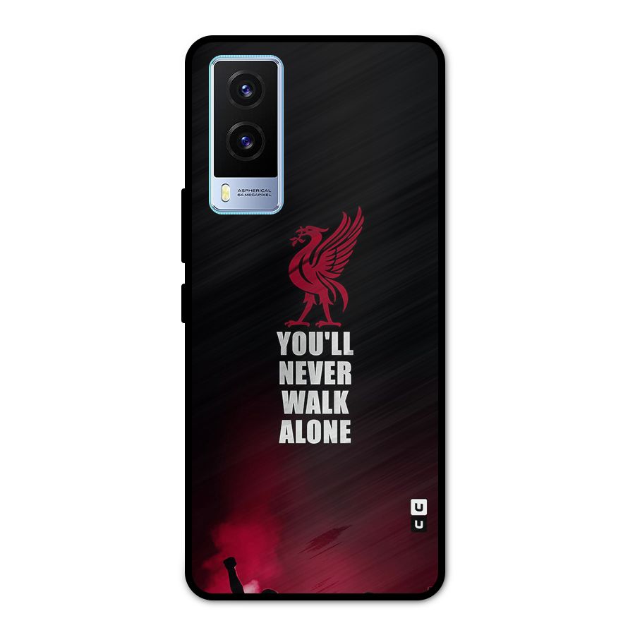 Walk Alone Metal Back Case for Vivo V21e 5G