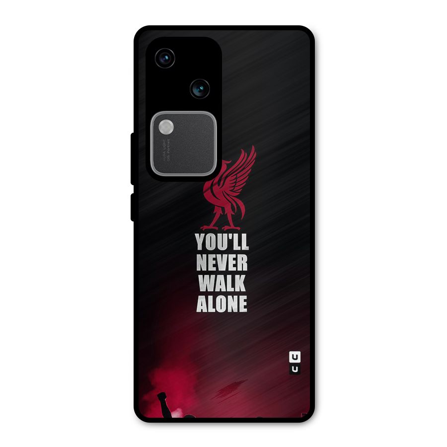 Walk Alone Metal Back Case for Vivo V30 Pro