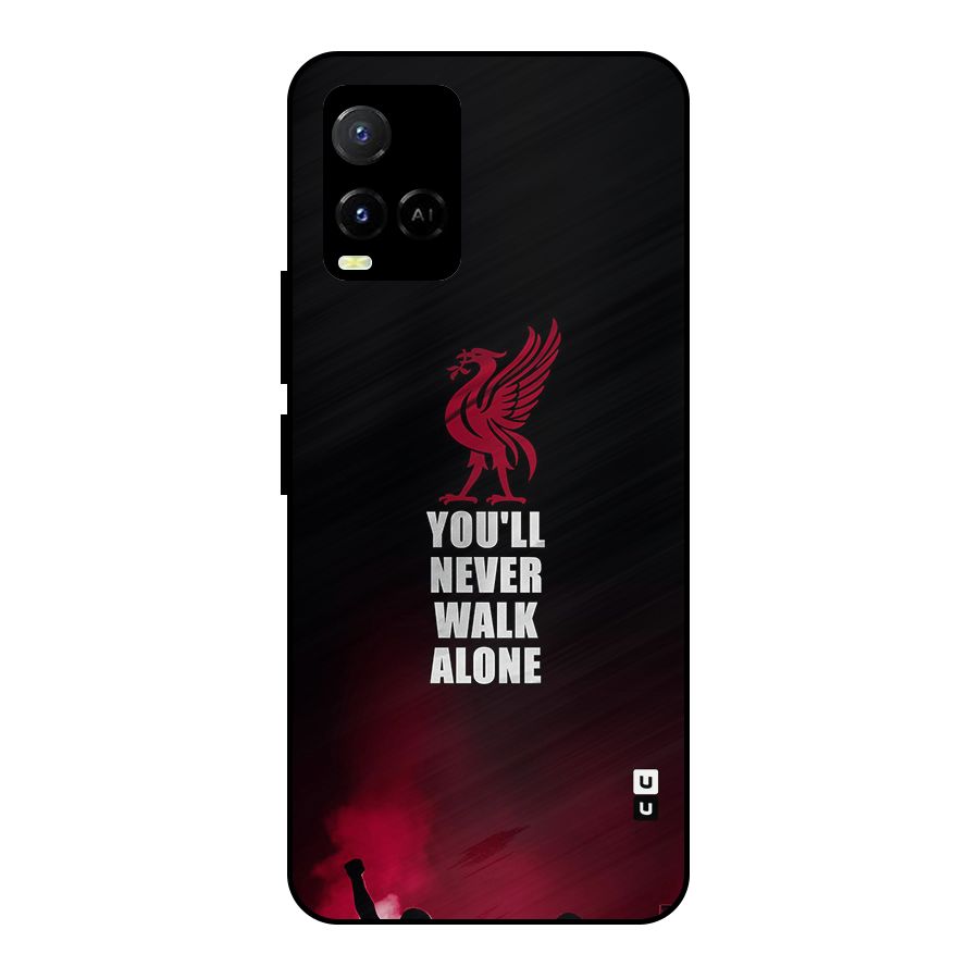 Walk Alone Metal Back Case for Vivo Y21G
