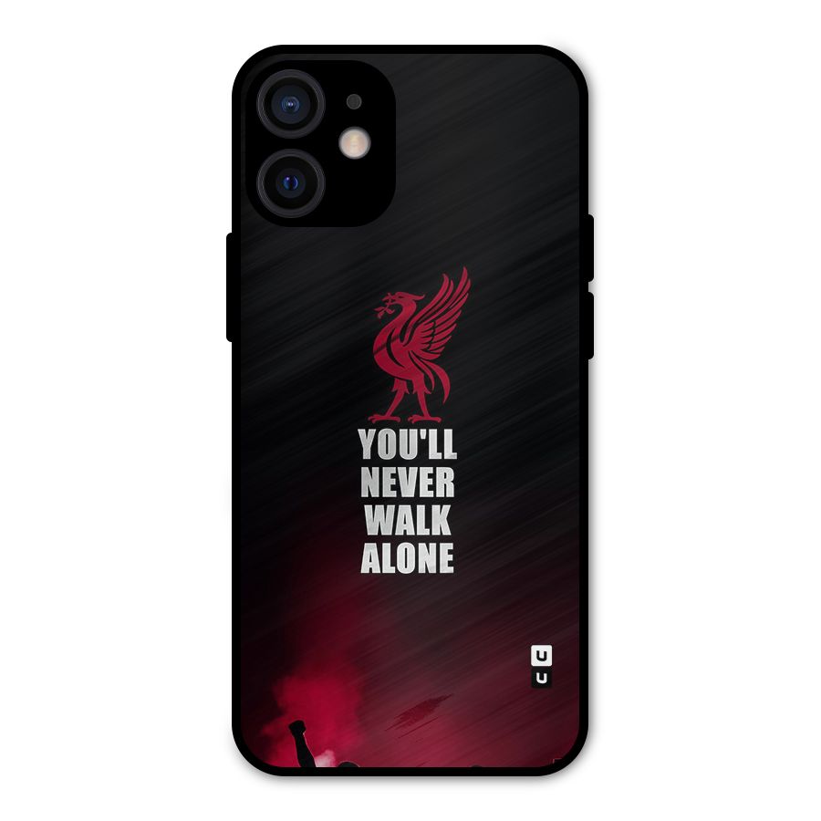 Walk Alone Metal Back Case for iPhone 12 Mini