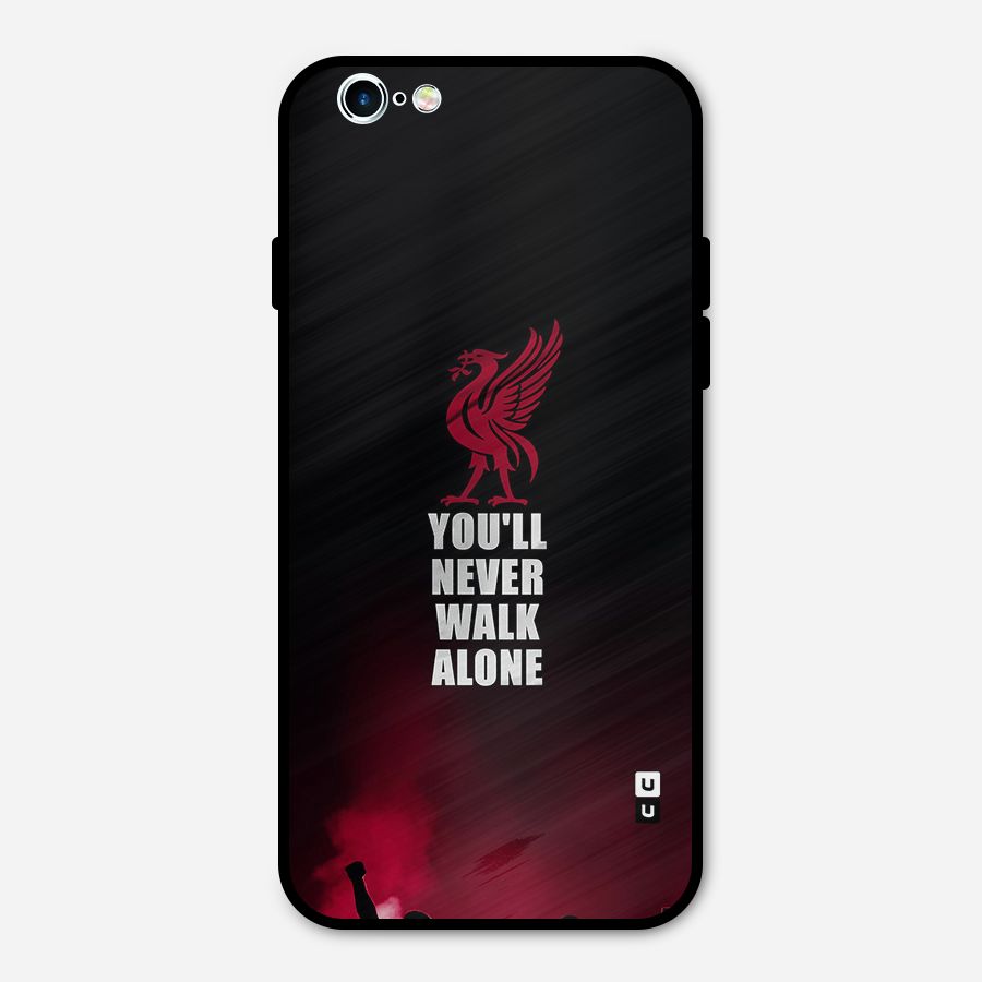 Walk Alone Metal Back Case for iPhone 6 6s
