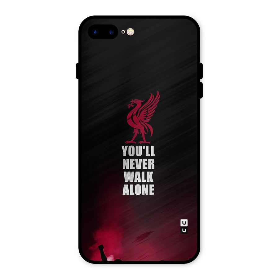 Walk Alone Metal Back Case for iPhone 8 Plus