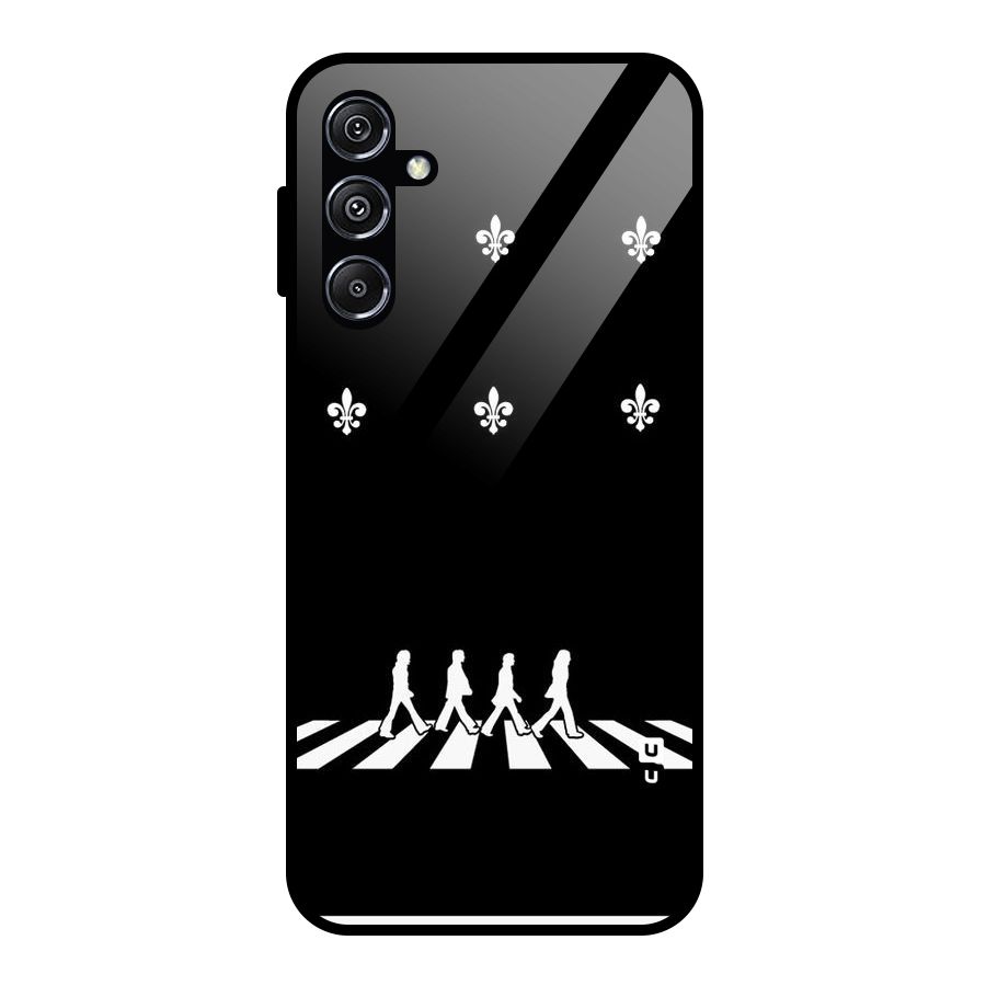 Walking Four Glass Back Case for Galaxy M34 5G