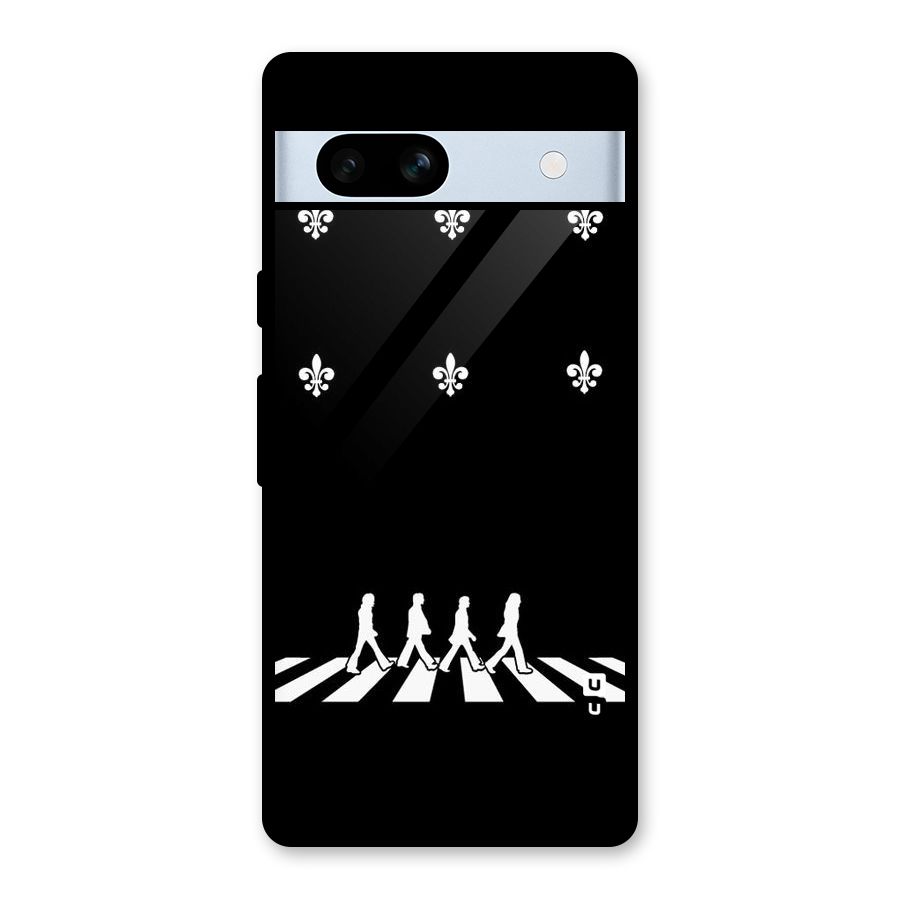 Walking Four Glass Back Case for Google Pixel 7a