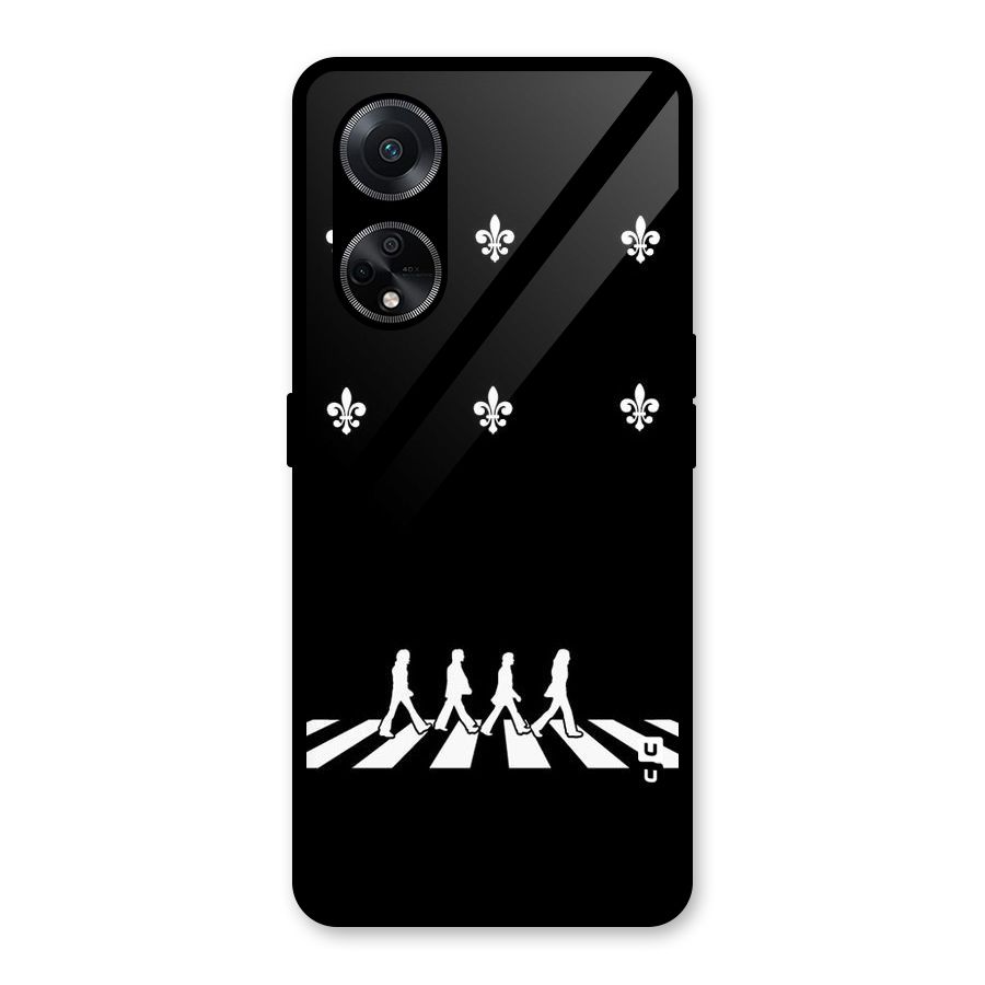Walking Four Glass Back Case for Oppo F23