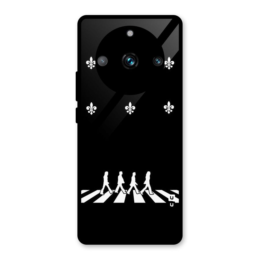 Walking Four Glass Back Case for Realme 11 Pro Plus
