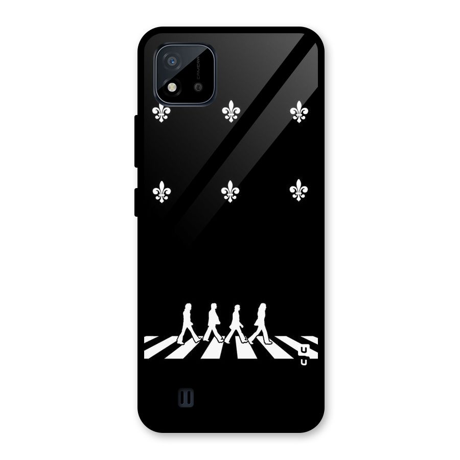 Walking Four Glass Back Case for Realme C11 2021