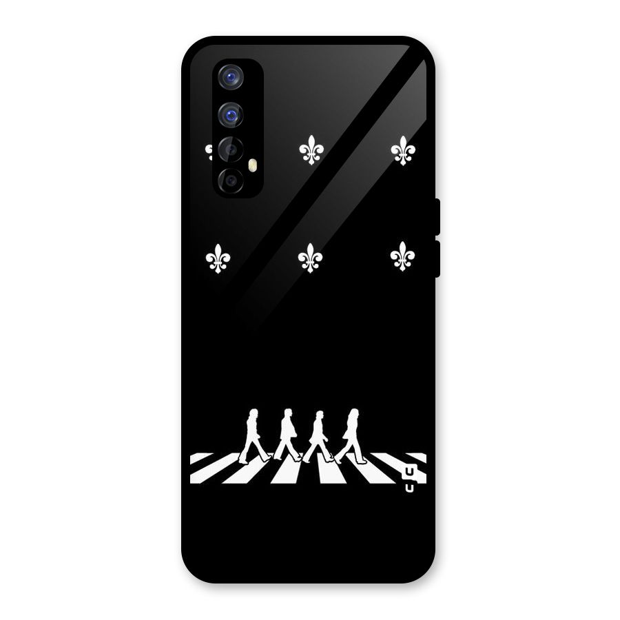 Walking Four Glass Back Case for Realme Narzo 20 Pro