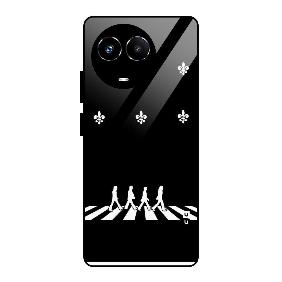 Walking Four Glass Back Case for Realme Narzo 60X
