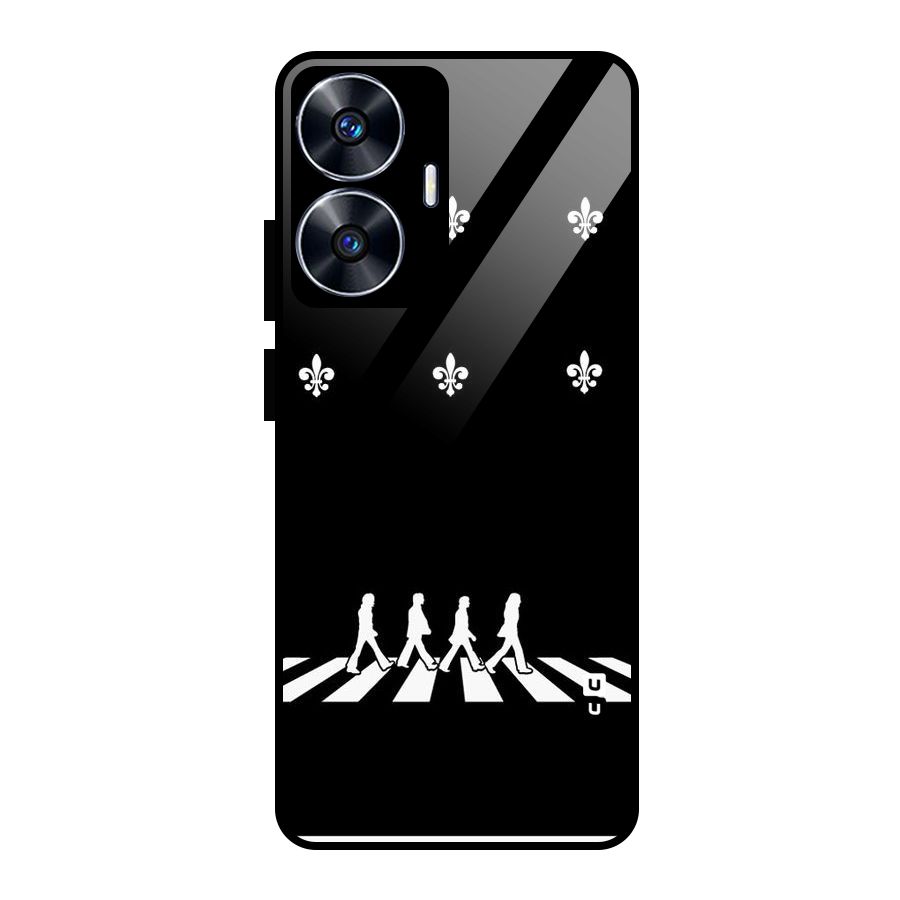 Walking Four Glass Back Case for Realme Narzo N55